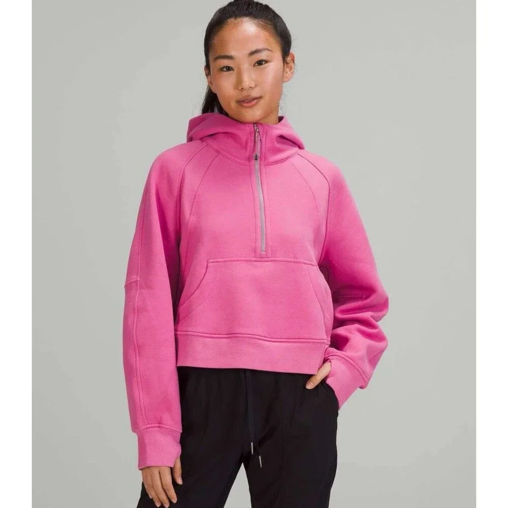 Lululemon Scuba Oversized Half-Zip Hoodie - Size M/L - Pink Blossom PBOL Rare
